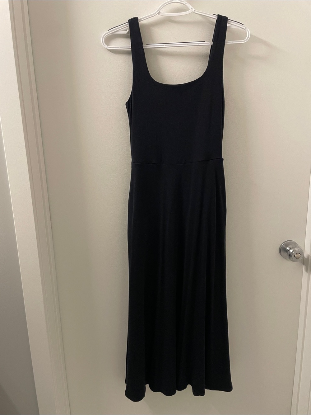 Essential Black Midi Tank Dress